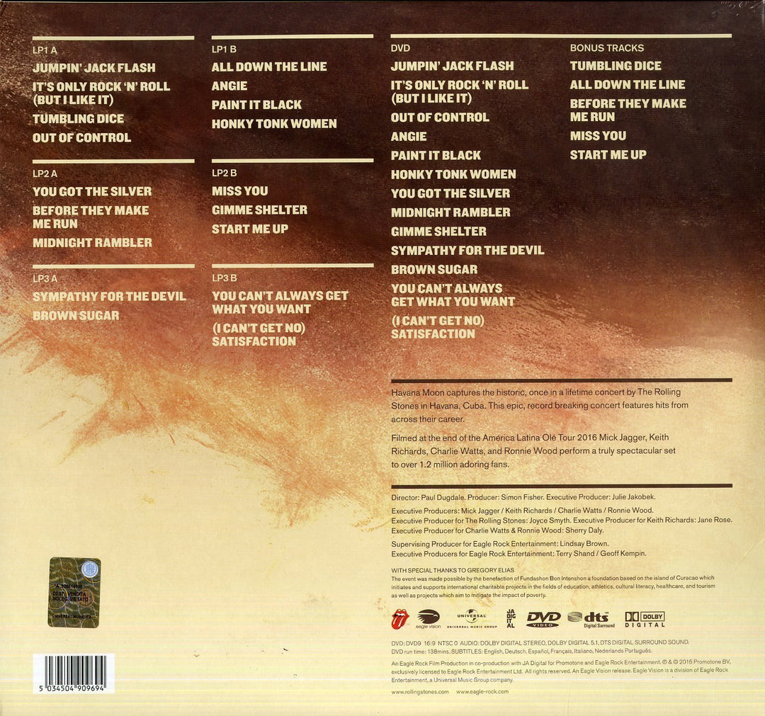 Rolling Stones - Havana Moon (Ltd. DVD + 3 LPs) [4 Discs], Vinyl