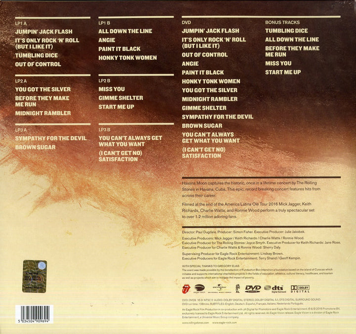 Rolling Stones - Havana Moon (Ltd. DVD + 3 LPs) [4 Discs], Vinyl