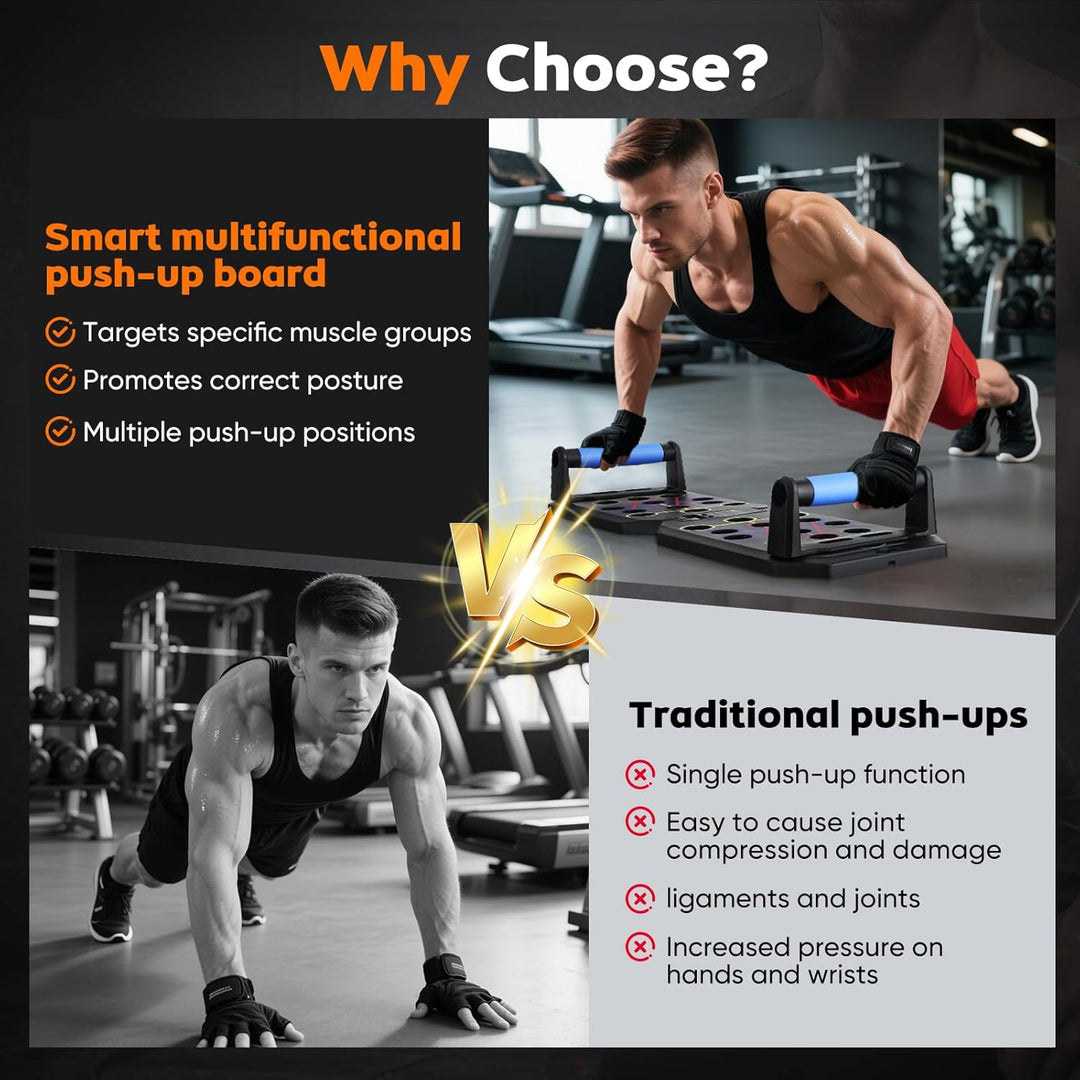 Liegestützbrett, Liegestützgriffe Liegestütze Brett Push Up Board, Brusttrainer Männer Fitnessgeräte
