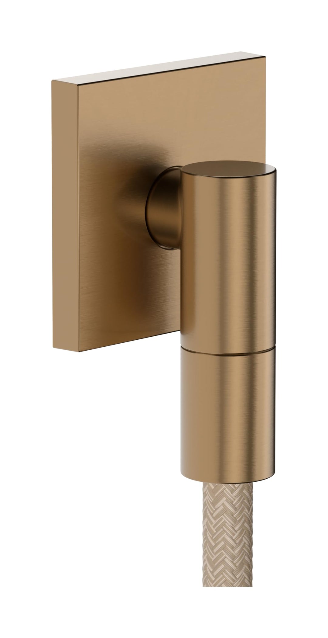 hansgrohe FixFit Fine E - Schlauchanschluss Dusche, universaler Wandanschluss mit Rückflussverhinder