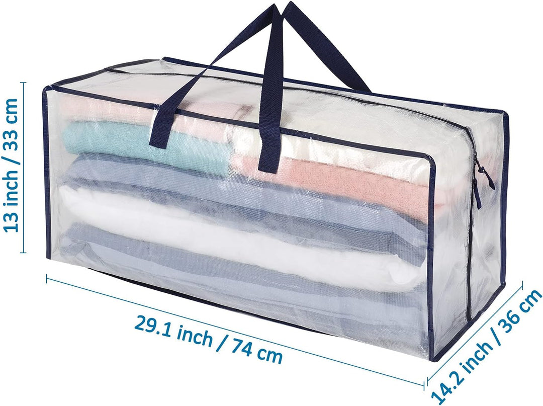 VENO 2-er Pack extra grosse Umzugstaschen mit Rucksackgurten, Umzugshelfer, starke Griffe und Reissv