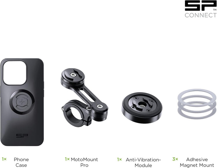 SP CONNECT Moto Bundle II mit Anti Vibration Module | SPC+ | Universal Phone Case SPC+ L | Universal