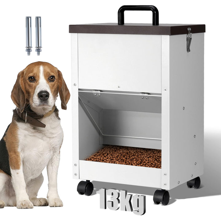 Automatischer Hundefütterer, 30lb Grosse Rasse Schwerkraft Auto Dog Food Dispenser Für Outdoor Gross