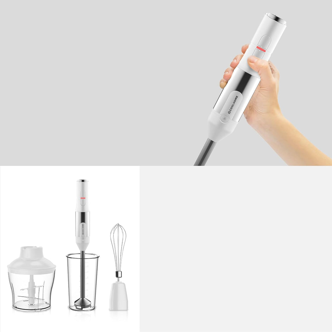Powerblend M2 Stabmixer - 4-in-1 Stabmixer-Set - 1200W - Weiss, Weiß