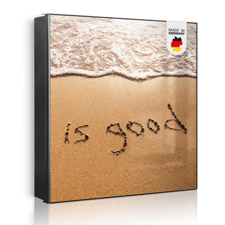 banjado Grosser Schlüsselkasten Metall - Schlüsselbox 30x30cm mit 32 Haken - Schlüsselkasten modern