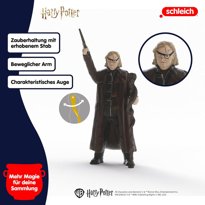 schleich Harry Potter | Mad-Eye Moody & Draco Malfoy mit Frettchen 14907 | 2 bewegliche Figuren & Ti