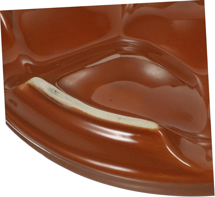 Cabilock Multitools 2 Stücke Schneckenpfanne Keramik Schneckenteller 6 L?Cher Escargot Pan Schnecken