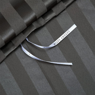 Luofanfei Bettwäsche 220x240 Glänzend Satin Glanzs Grau Uni Bettwäsche Set Seiden Luxus Glatt Bettbe