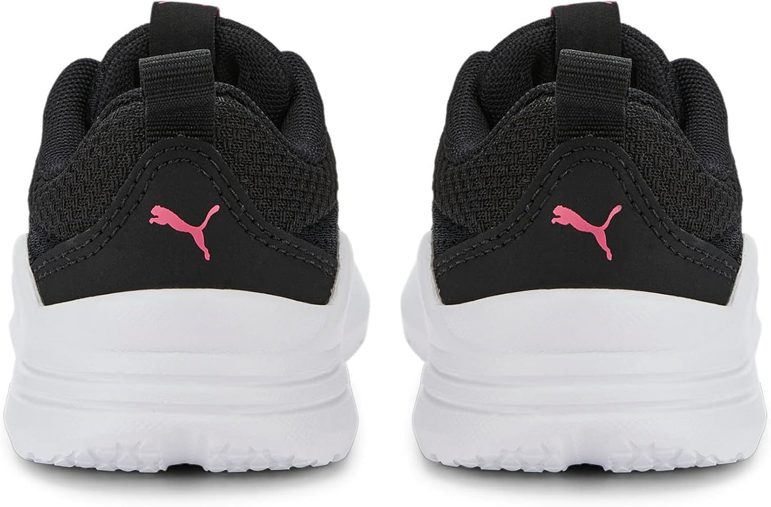 PUMA Unisex Baby Wired Run Ac Inf Sneaker 26 EU Puma Black Sunset Pink, 26 EU Puma Black Sunset Pink