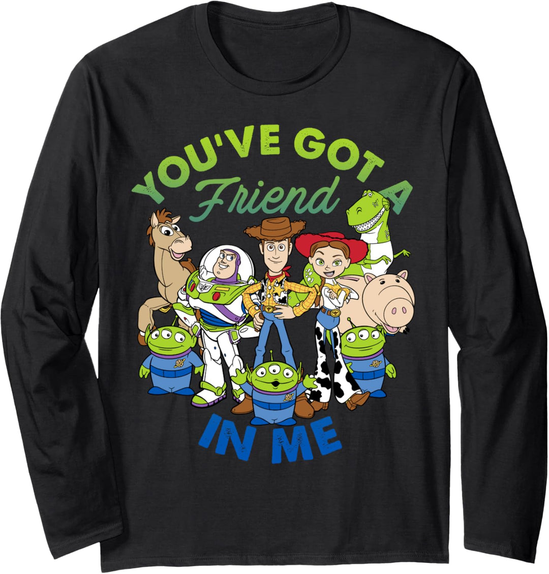 Disney Pixar Toy Story You've Got A Friend In Me Group Shot Langarmshirt