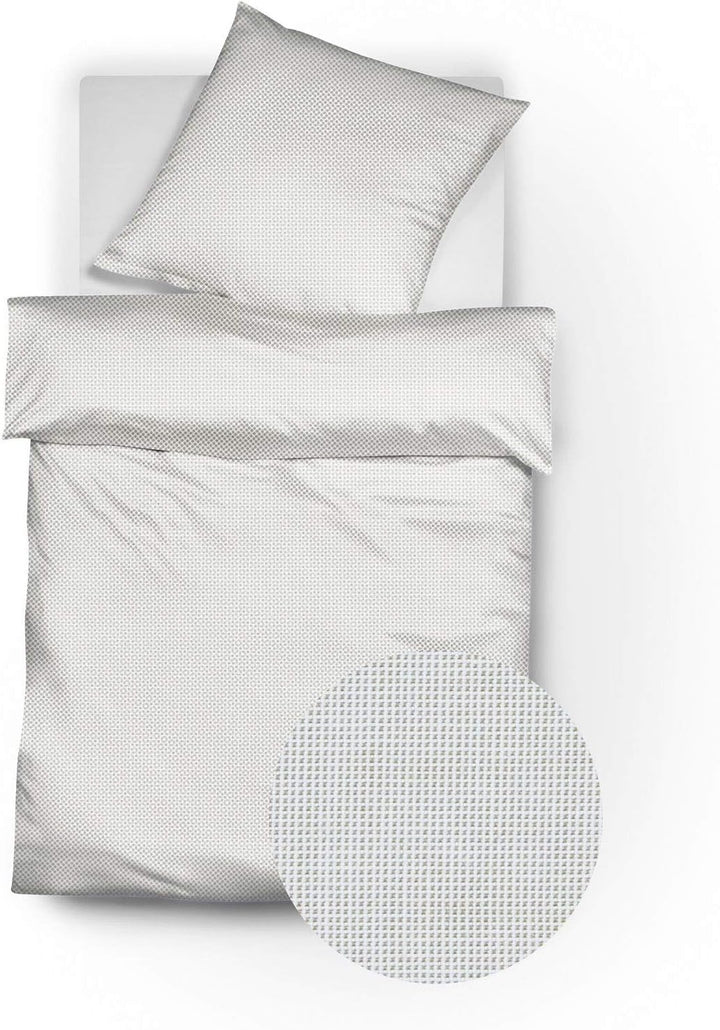 fleuresse Porto Bettwäscheset, Buntgewebe, drieb herb, 38 x 28 x 5 cm Drieb Herb 38.0 x 28.0 x 5.0 c