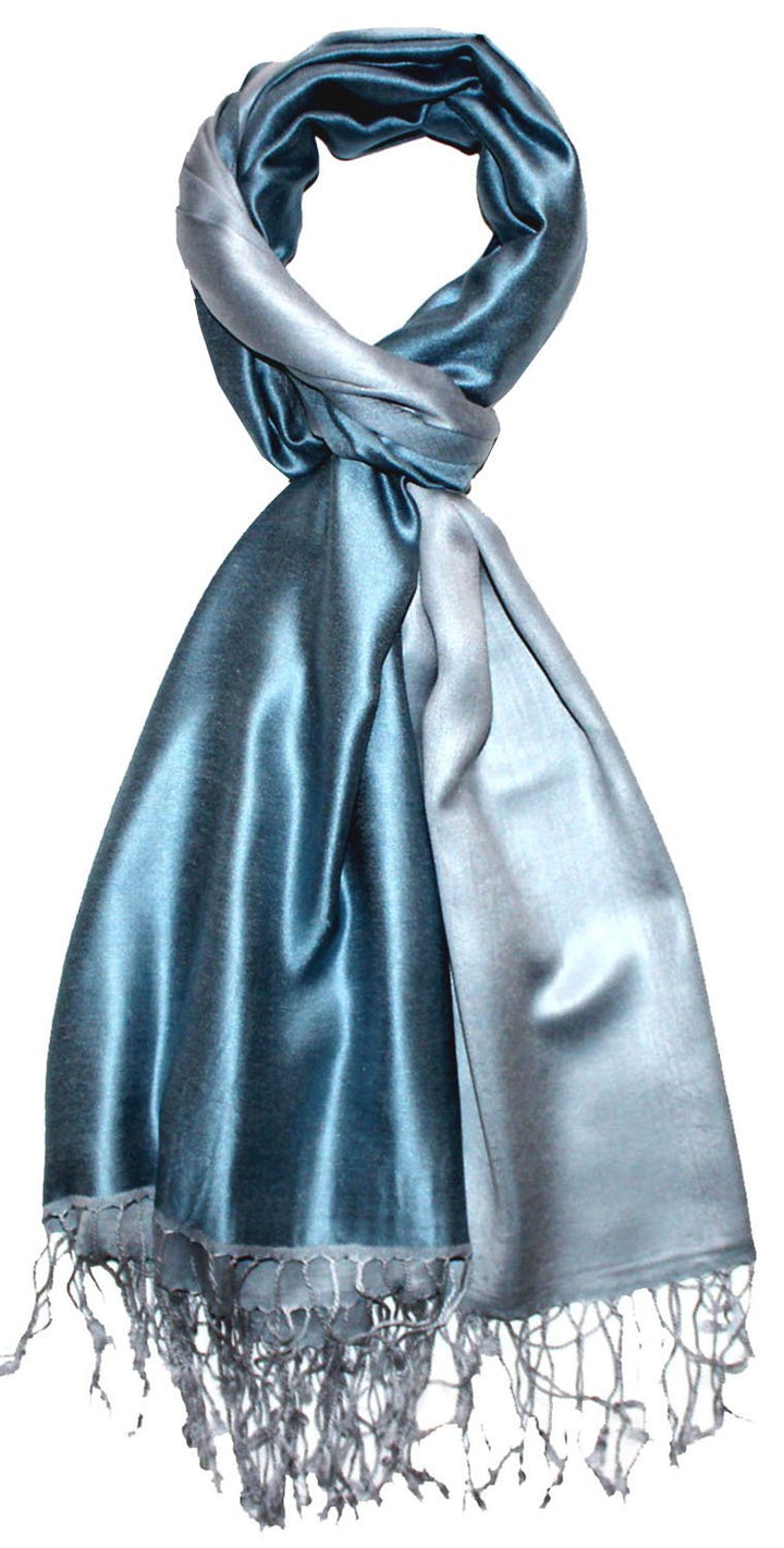 Lorenzo Cana Herren Wendeschal 70% Seide 30% Viskose Schaltuch 70 cm x 190 cm zweifarbig Schal Doubl