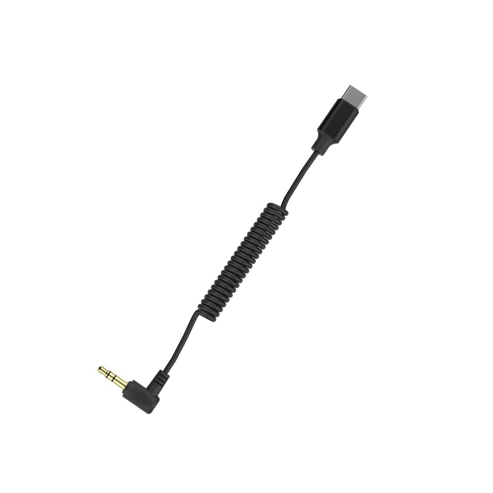 comica CVM-D-UC Mikrofonadapterkabel Ausgang Kabel für Mikrofone 3.5mm TRS auf USB-C Audio Kabel mit