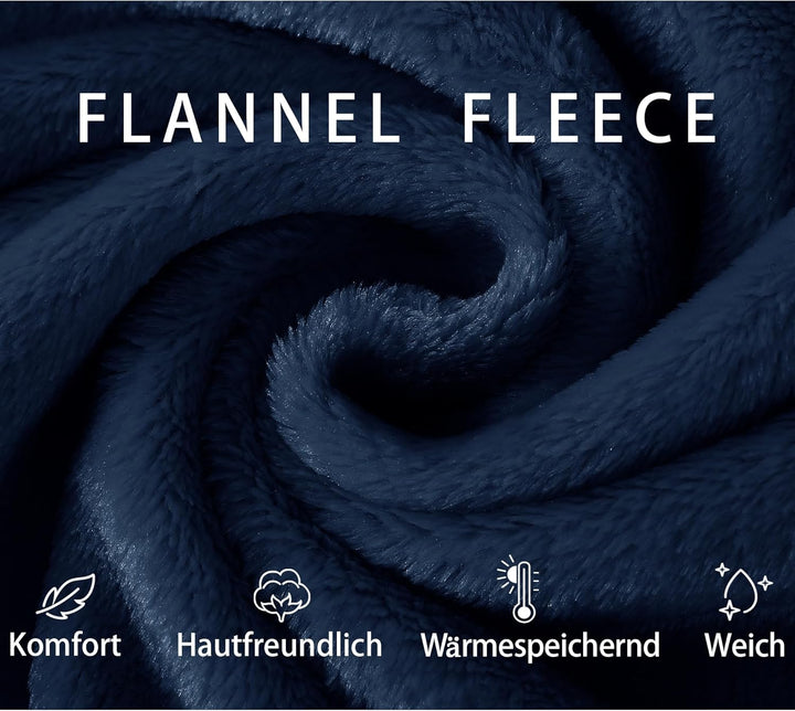 Mnemo Bademantel Damen Lang mit Kapuze Bademantel Damen Frottee Bademantel Damen Flauschig Blau L, B
