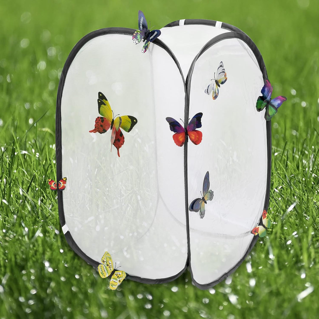 Hyindoor Insekt Und Schmetterling Habitat Käfig Terrarium Schutz Käfig Schwarz, Schwarz