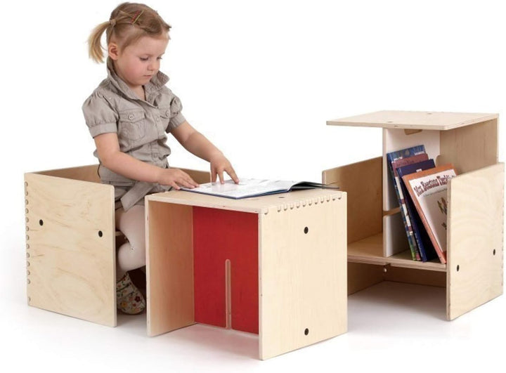Unbekannt MAXintheBOX Kindermöbel-Set von perludi design Tisch Hocker Stuhl Sitzwürfel Regal/diverse