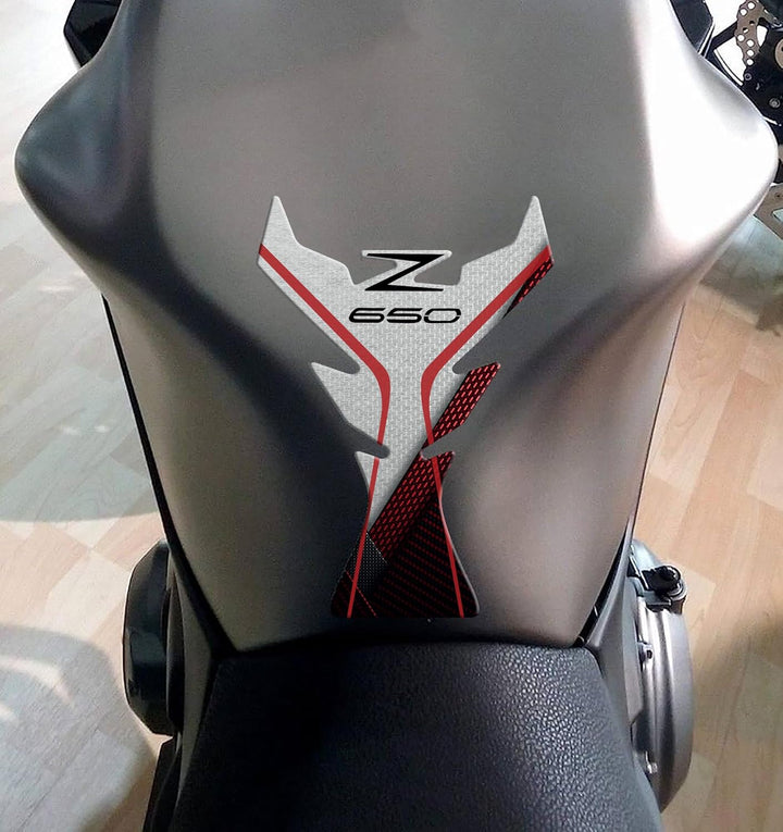 Paraserbatoio.it Aufkleber aus Harz, 3D-Effekt, kompatibel mit Kawasaki Z650 (Metallic Phantom Silve