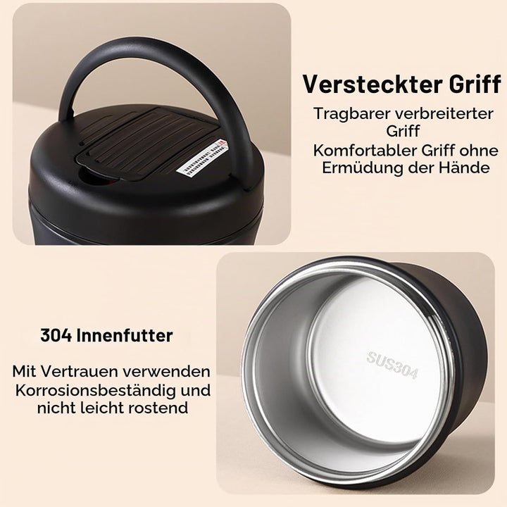 Thermobehälter für Essen gross 1.5L Edelstahl Warmhaltebehälter, Warmhaltebehälter Essen Edelstahl T
