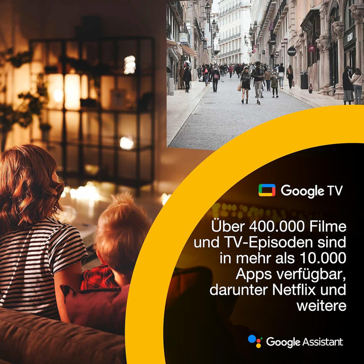 Epson Lifestudio Flex EF-72 Eiche, tragbarer Smart-Projektor, Sound by Bose, Google TV, 4k Pro-UHD,