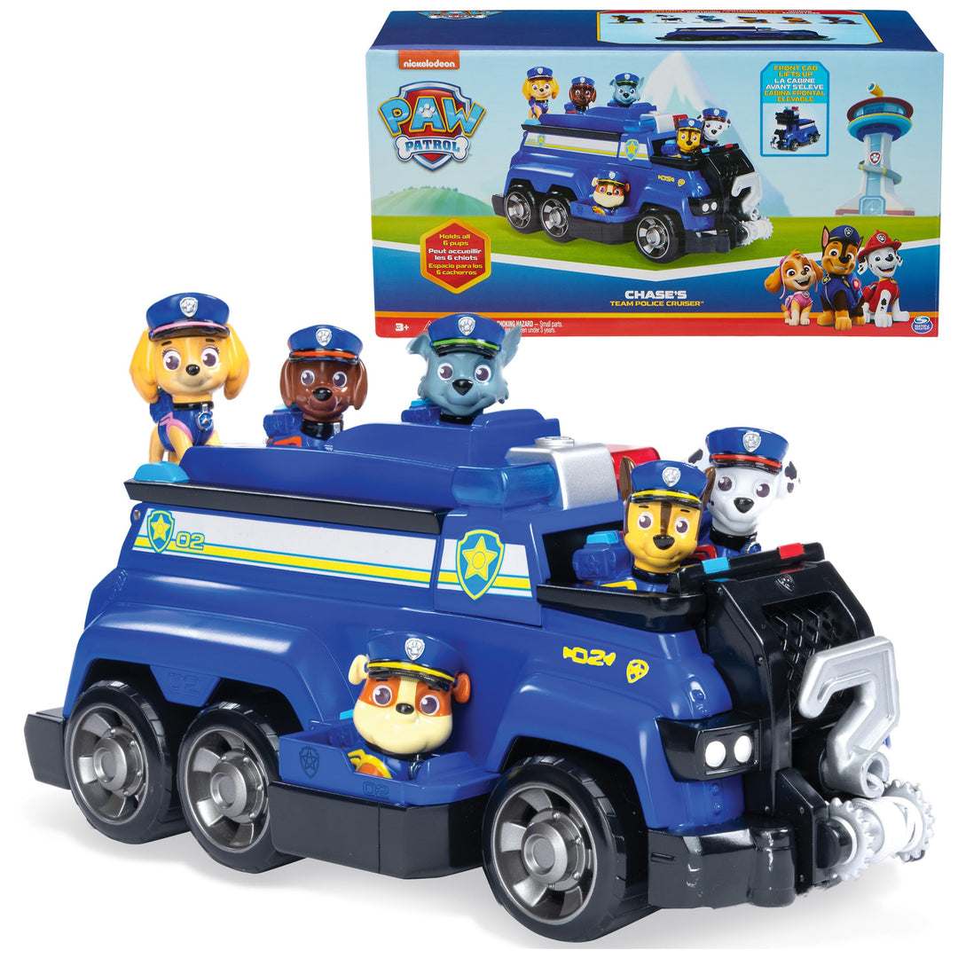 PAW PATROL Team Cruiser, Large Scale Vehicle with Exclusive Chase, Marshall, Skye, Rubble, Rocky & Z