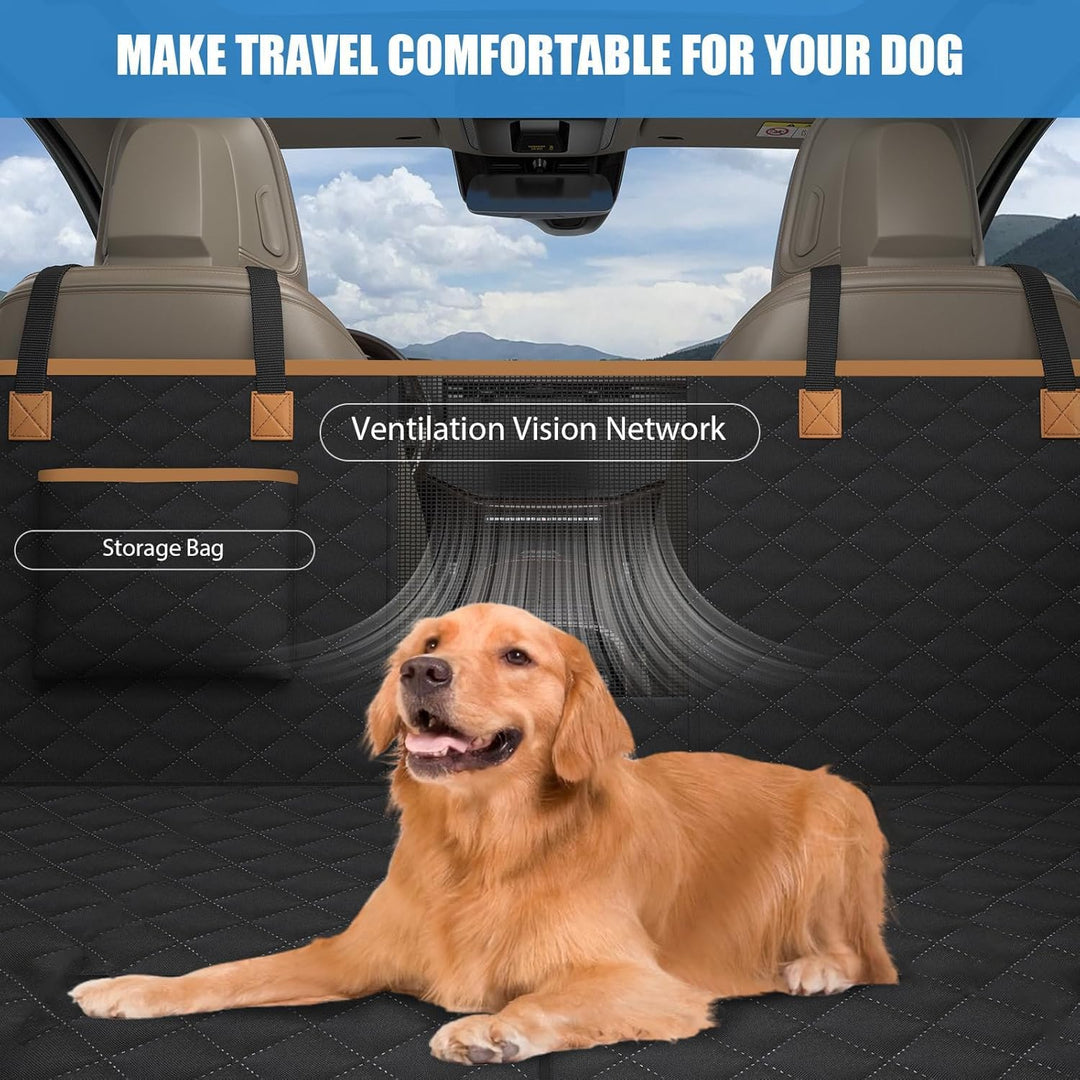 Hundedecke Auto Rücksitz, wasserdicht, Kratzfest Hunde-Autositz Rücksitz, für die meisten Autos, SUV