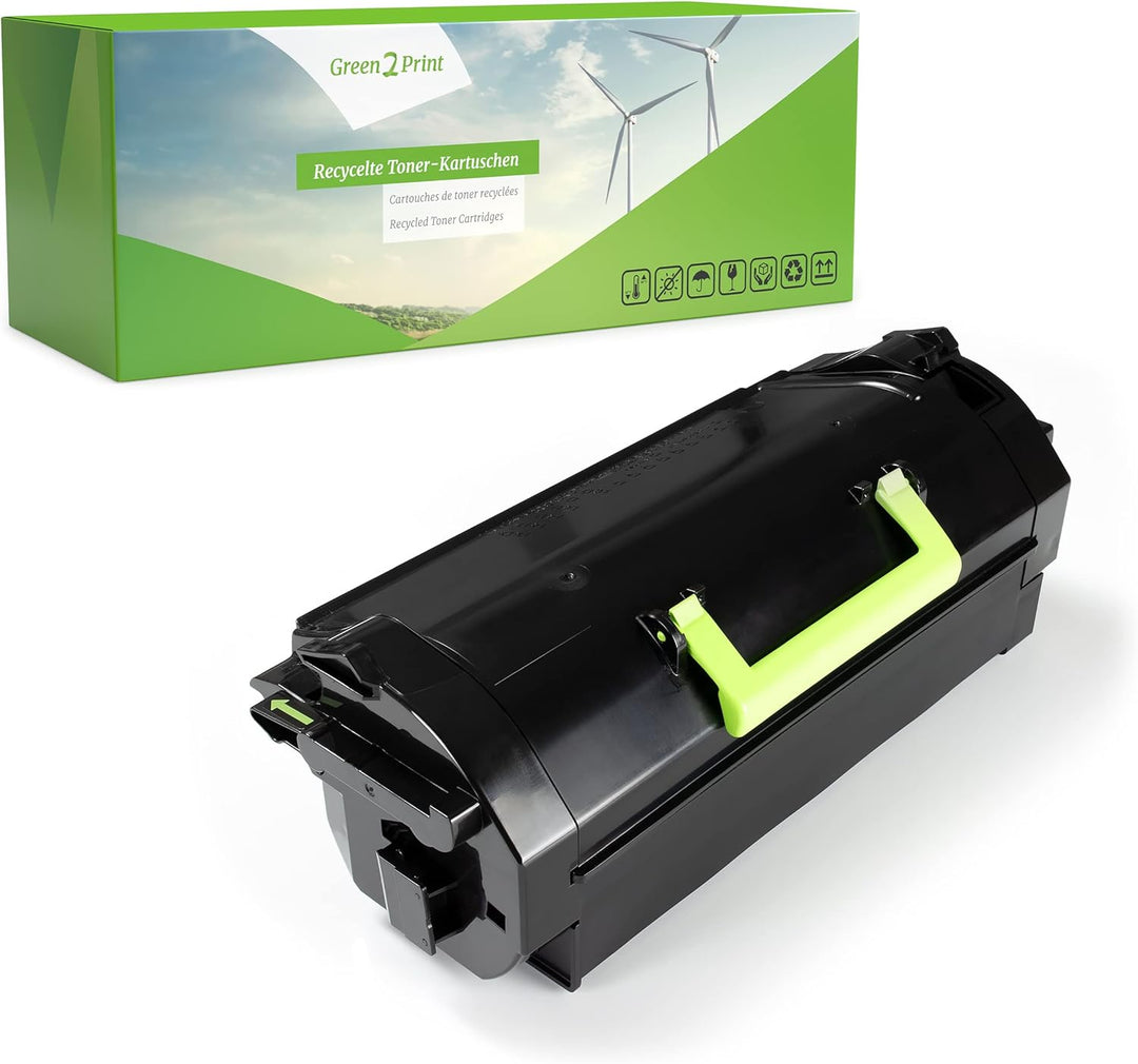 Green2Print Toner schwarz 45000 Seiten ersetzt Lexmark 63B0XA0, 63B2X00 passend für Lexmark MX717DE,