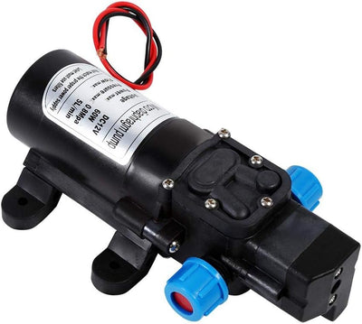 12 V Hochdruck-Wasserpumpe 5 l/min selbstansaugende Wasserpumpe für Gartensprinkler, Fenster und Tür