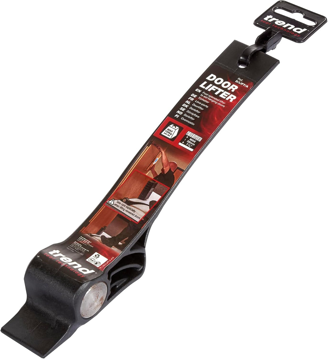 Trend Türheber - Fussbetätigte Türaufhängehilfe, für Tischler und Teppichverleger, 38mm Hub, D/LIFT/