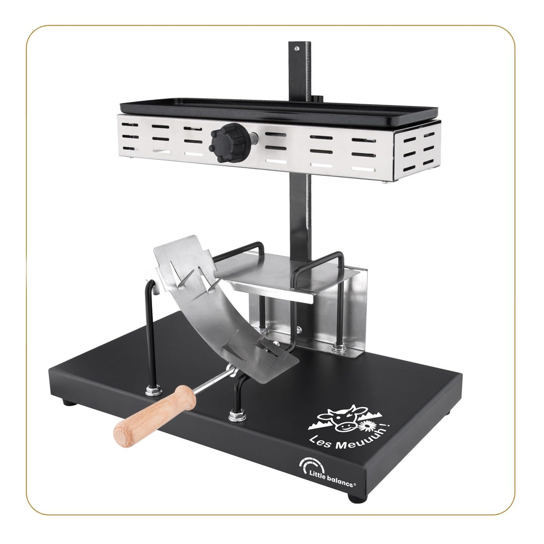 LITTLE BALANCE 8752 Savoyarde 1/2 Schleifstein, traditionelles Raclette mit halbem Mahlwerk, 8 Perso