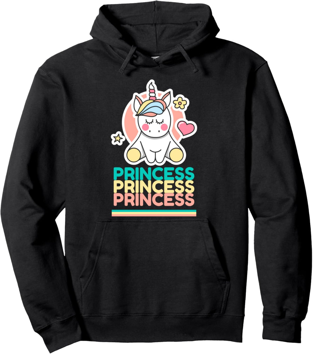 Mutter Tochter Partnerlook Einhorn Princess Partner Outfit Pullover Hoodie