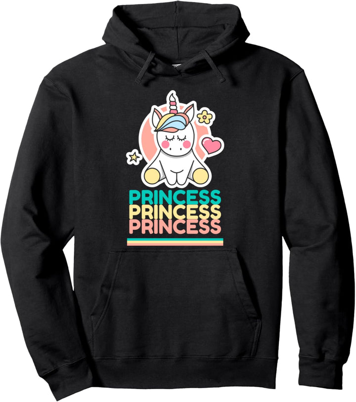 Mutter Tochter Partnerlook Einhorn Princess Partner Outfit Pullover Hoodie