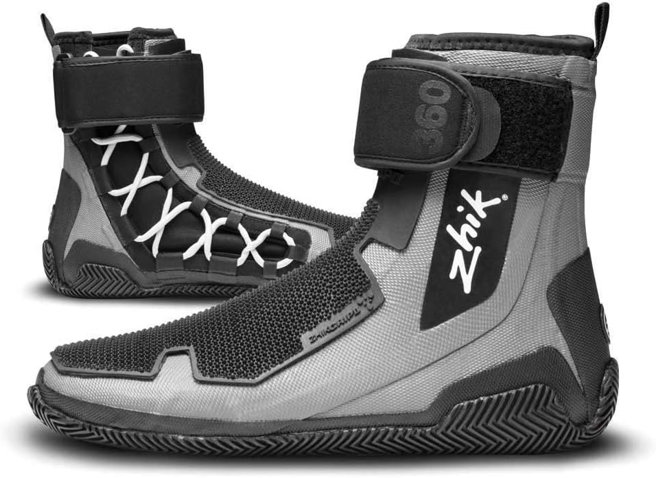 Zhik ZhikGrip 2 Neopren Neoprenanzug Wanderschuhe Boot BOOT360 - Grau Schwarz - Unisex 42 EU, 42 EU