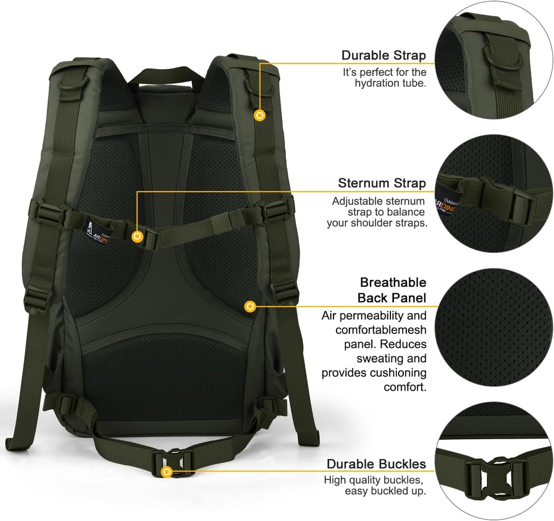 Mardingtop 28L/40L Militär Rucksack Wanderrucksäcke Trekkingrucksack Tactical Molle Rucksack für Cam