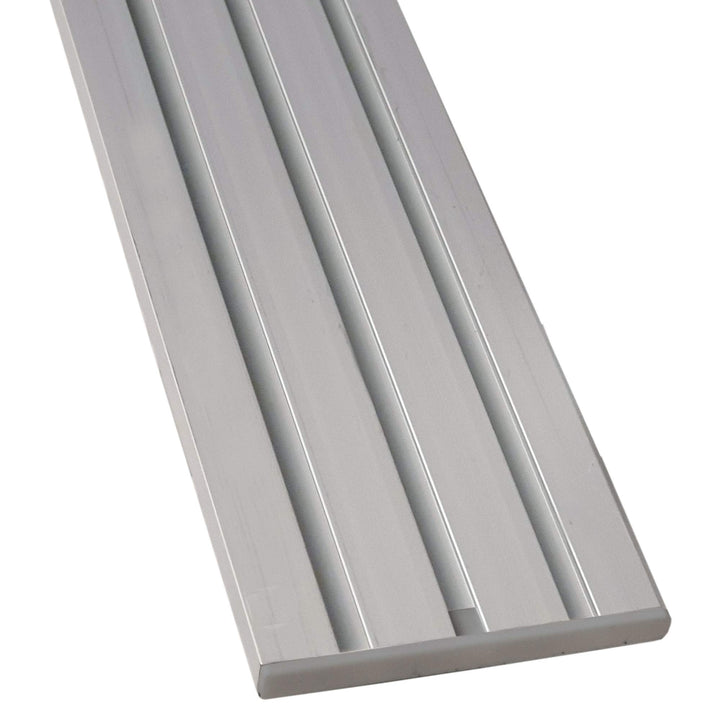 Vorhangschiene "silber" aus Aluminium, alle Längen bis 480cm möglich, Flache Gardinenschiene (7mm),
