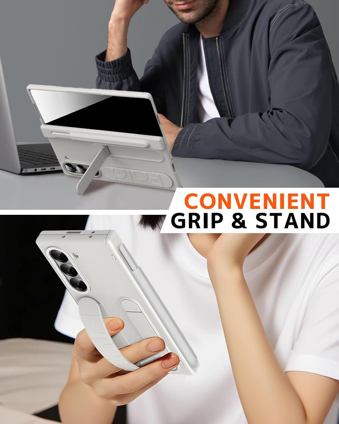 NINKI für Samsung Galaxy Z fold 7 Case mit Stift, Samsung Galaxy Z fold 7 hülle mit Displayschutz un