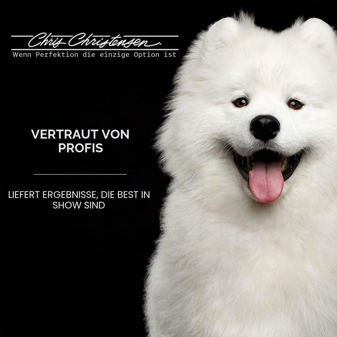 Chris Christensen Karben II Zupfbürste für Hunde, Fellpflege wie ein Profi, 17 mm Edelstahlstifte, r