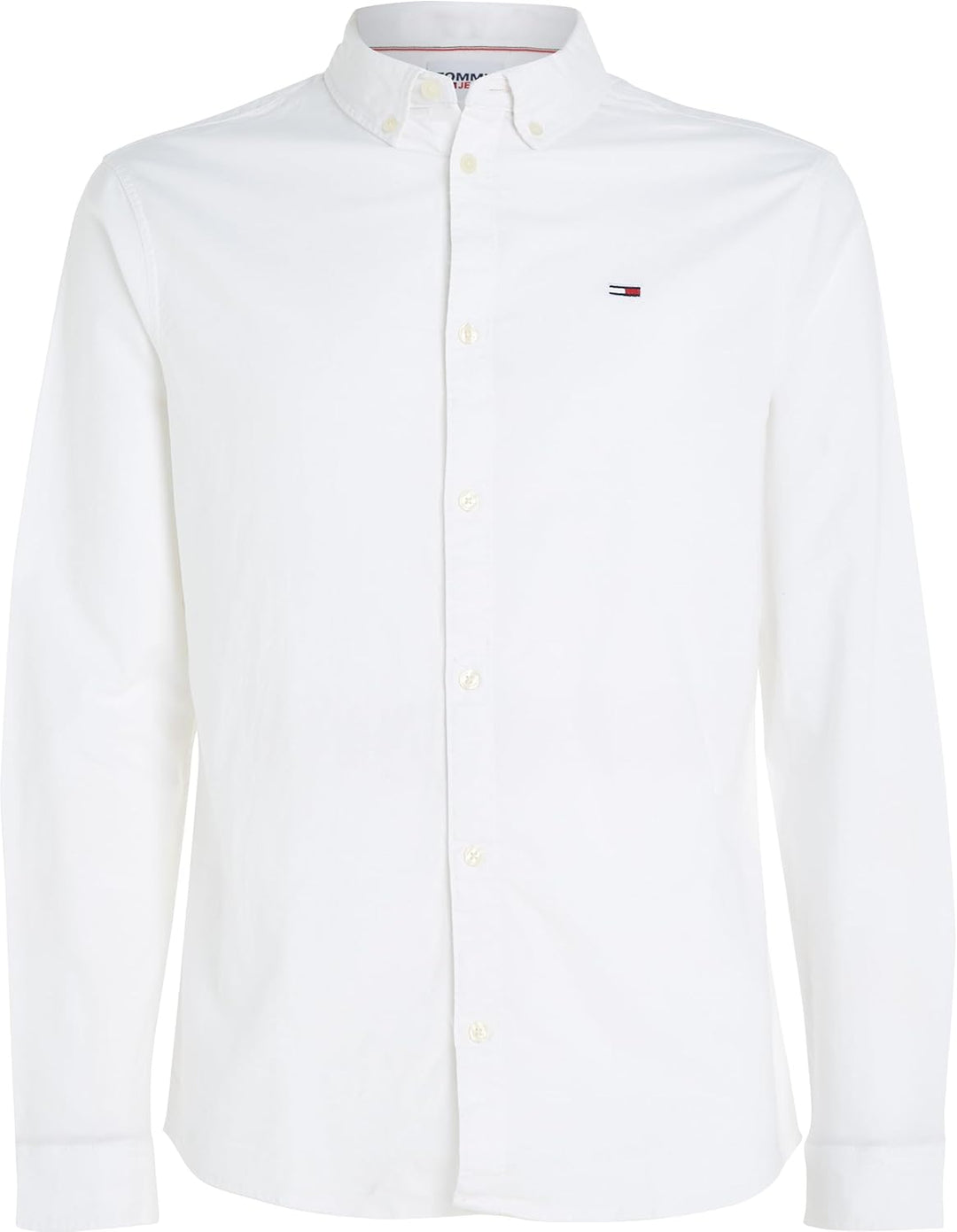 Tommy Hilfiger Herren TJM Slim Stretch Oxford T-Shirt XS Weiss, XS Weiss