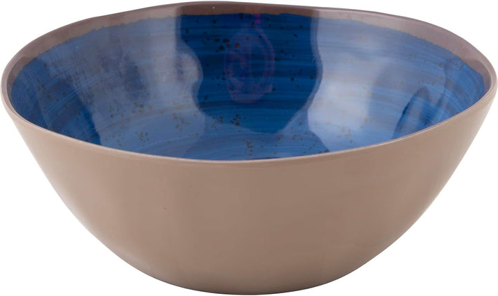 Bo-Camp Melamin Geschirr Set Halo Camping Essgeschirr Reise Picknick Teller, Blau