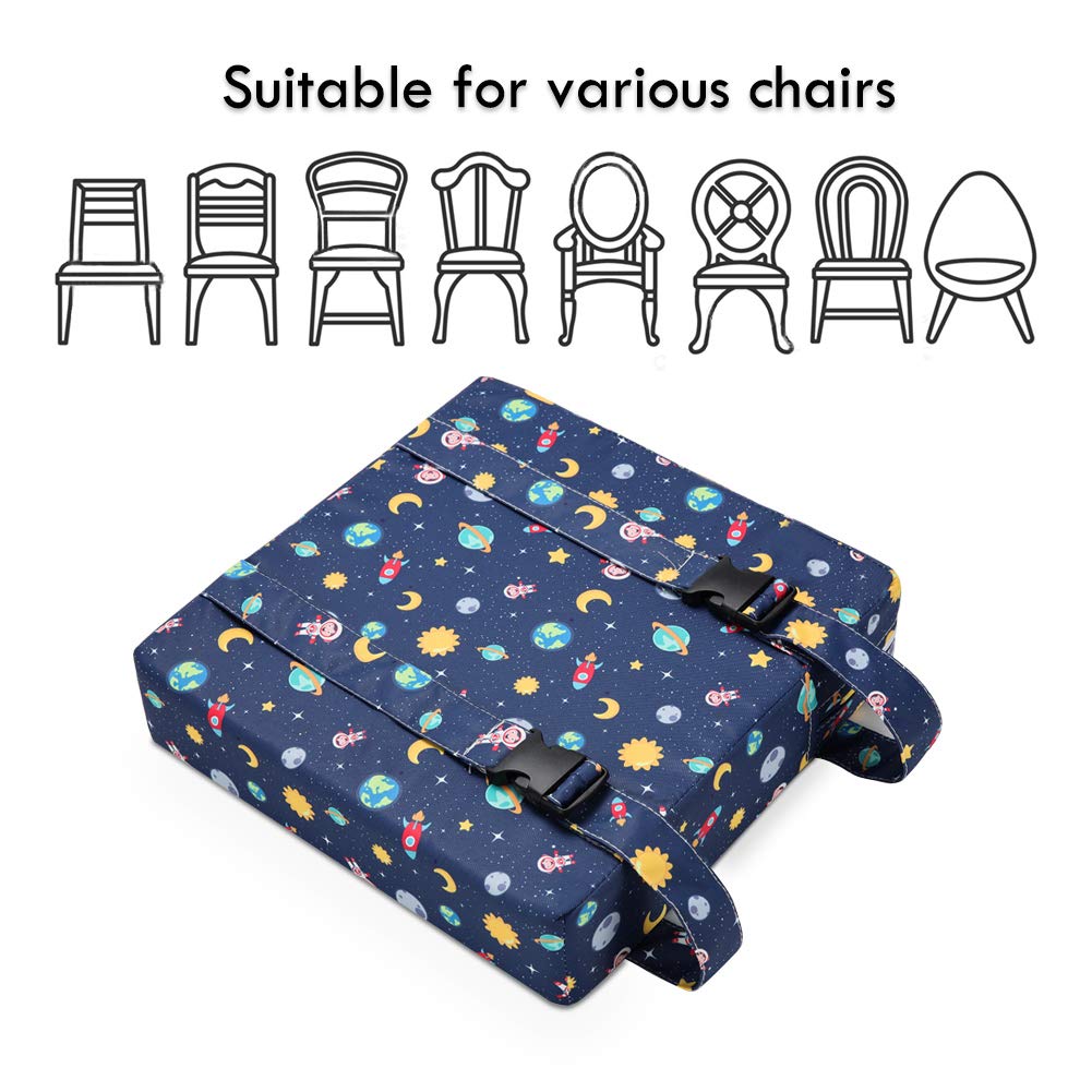Zicac Sitzerhöhung Baby Tragbar Sitzkissen Design für Kinder (Sternenblau), Sternenblau