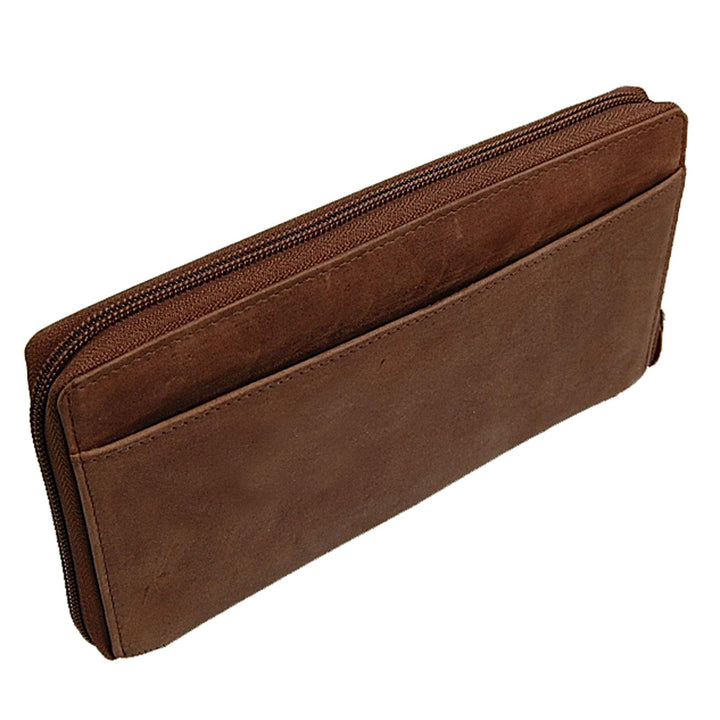 BOCCX Reiseorganizer Ticketbörse Reisepasshülle RFID-Blocker Brieftasche Reisebörse Leder Reisebrief