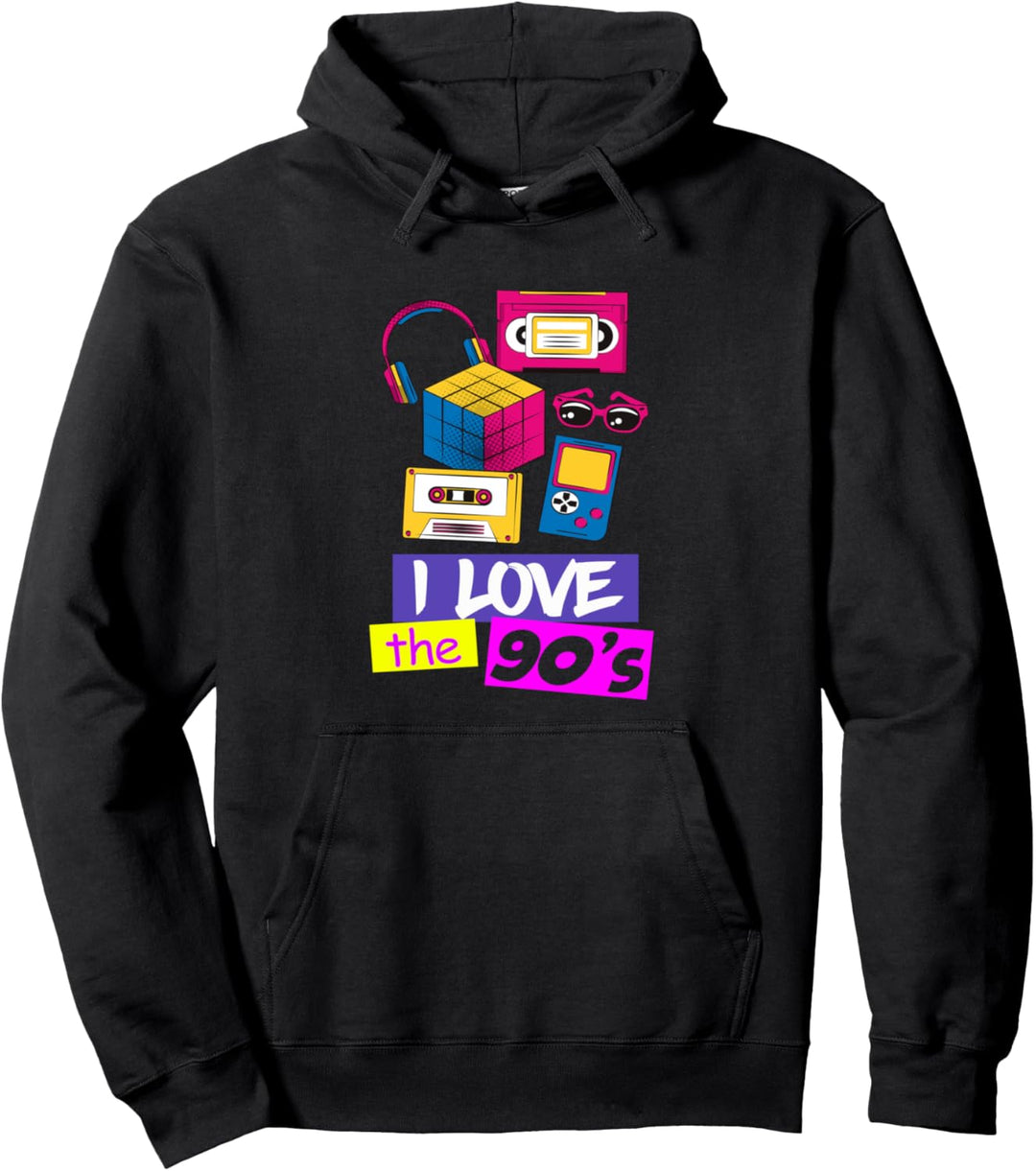 90er Jahre Retro Motto 90's T-Shirt Pullover Hoodie
