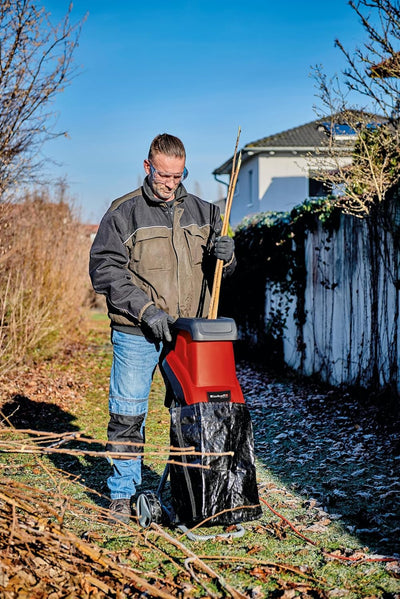 Einhell Elektro-Messerhäcksler GC-KS 2540 (2 Wendemesser aus Spezialstahl, grosse Trichteröffnung, M