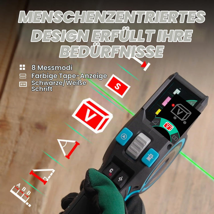 ACEGMET von MiLESEEY Digitales Massband, Laser Entfernungsmesser mit Automatischem Verschlussband, S