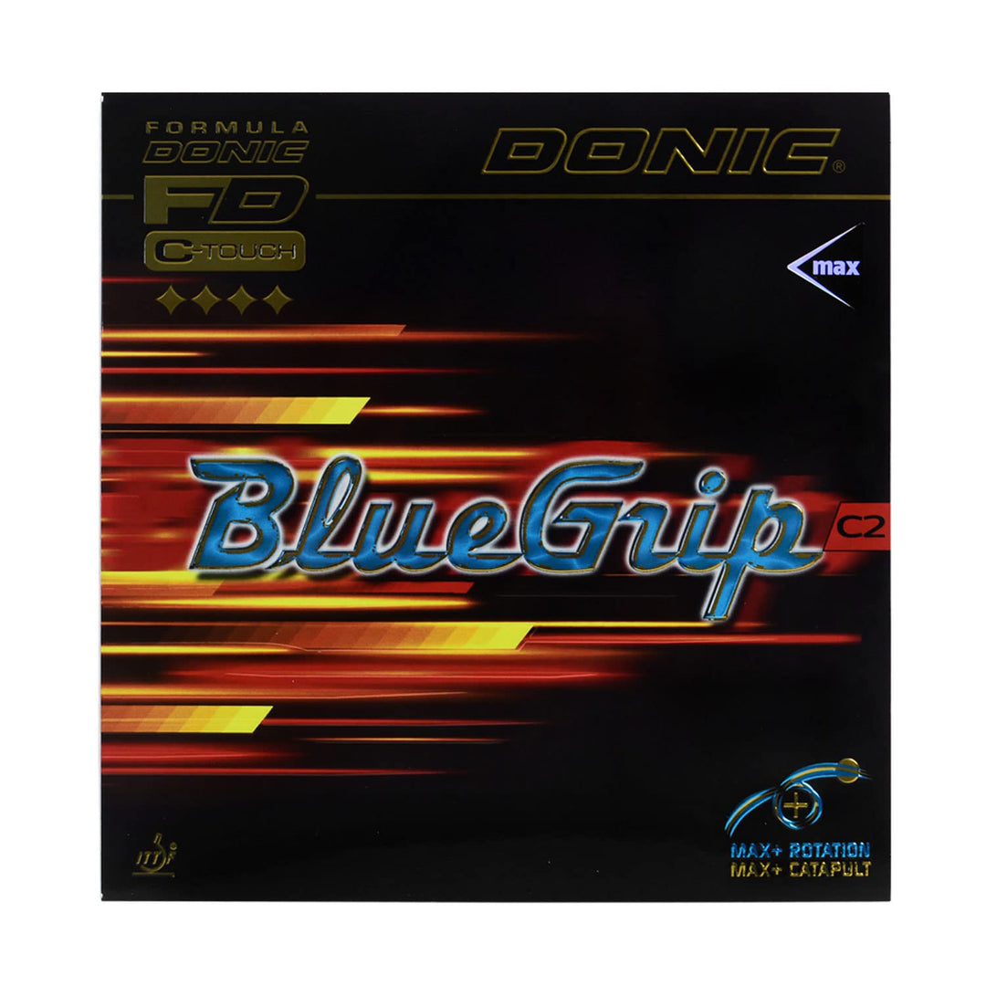 DONIC Belag BlueGrip C2 Schwarz 2,3 mm, Schwarz 2,3 mm