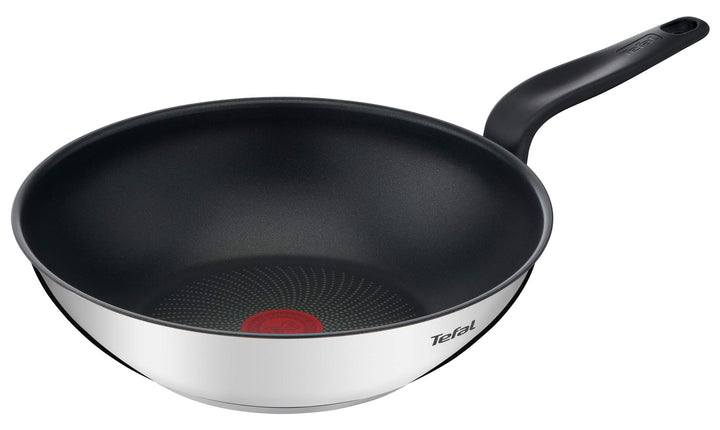 Tefal Primary Wokpfanne 28 cm, Edelstahl mit Antihaftbeschichtung Wok Antihaftbeschichtung 28 cm, Wo