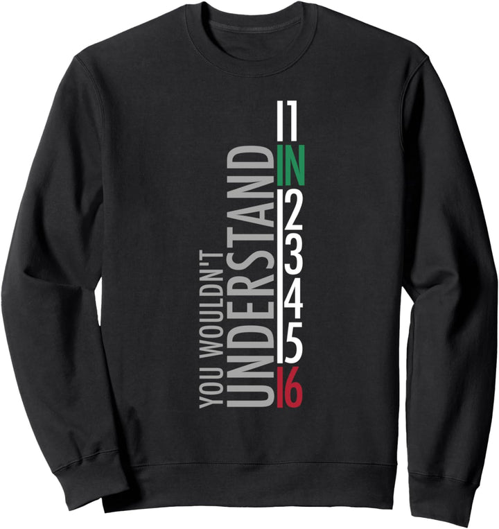 1N23456 Motorradgangschaltung Motorradfahrer Sweatshirt