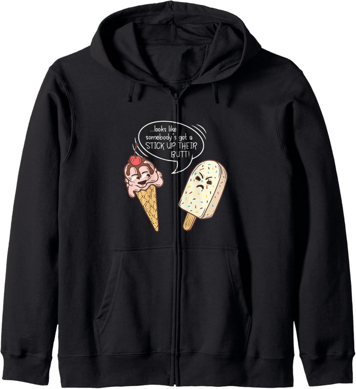 Ice Cream Day Cone and Popsicle - Funny Parlor Talk Gift Kapuzenjacke