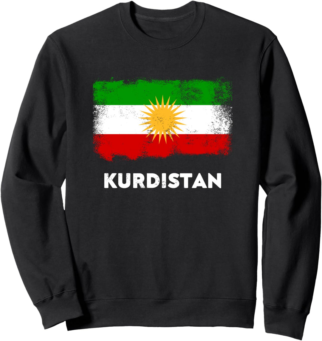 Kurdistan Flagge Kurdische Sonne 21 Strahlen Sweatshirt
