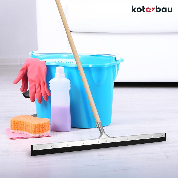 KOTARBAU® Gummiabzieher - Wasserschieber - 90 cm – Bodenabzieher - Schaumstoff-Wasserabzieher – für