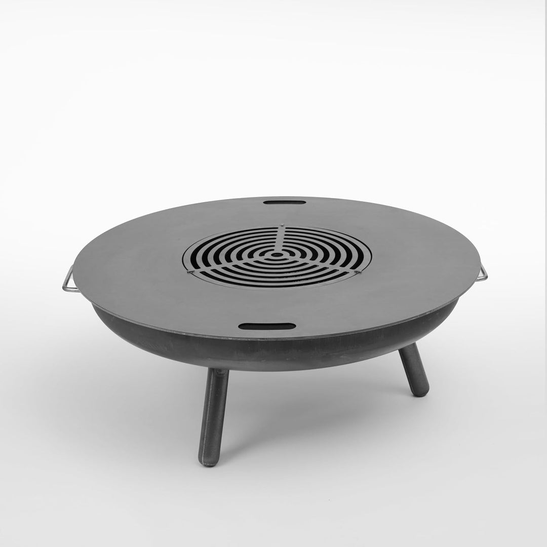 Feuerplatte 98 cm (100 cm) cm für Feuerschale und Feuertonne - Grillring - Plancha Grillplatte für F